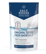 Salthouse Minerálne kúpeľové soli z Mŕtveho mora (500 g) – prírodná starostlivosť o suchú a citlivú pokožku, vhodné pri psoriáze a ekzéme.