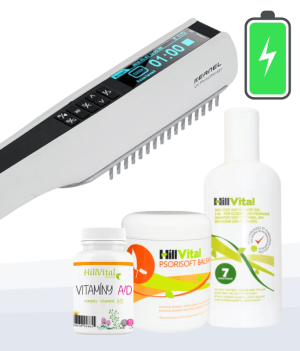 Domácí UVB – Kompletní Péče: Bezdrátová Lampa, Psorisoft, Šampon a Vitamíny